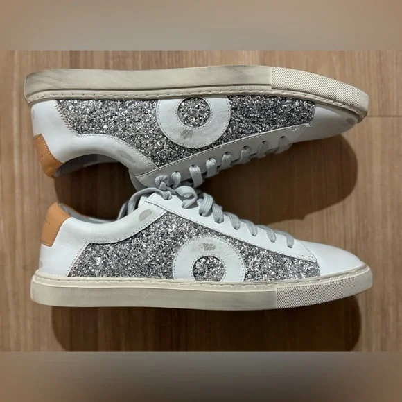 Oliver Cabell Women’s Low 1 Sequined Sneaker EU 39 - Picture 1 of 5